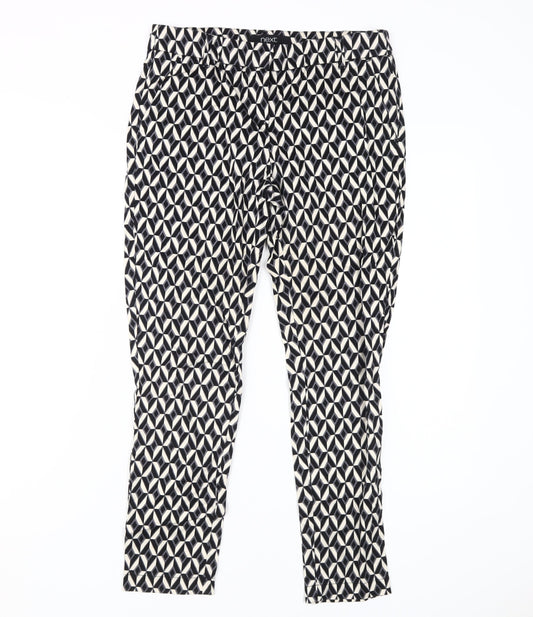 Womens UK Size 8 NEXT Regular Fit Casual Multicoloured Trousers