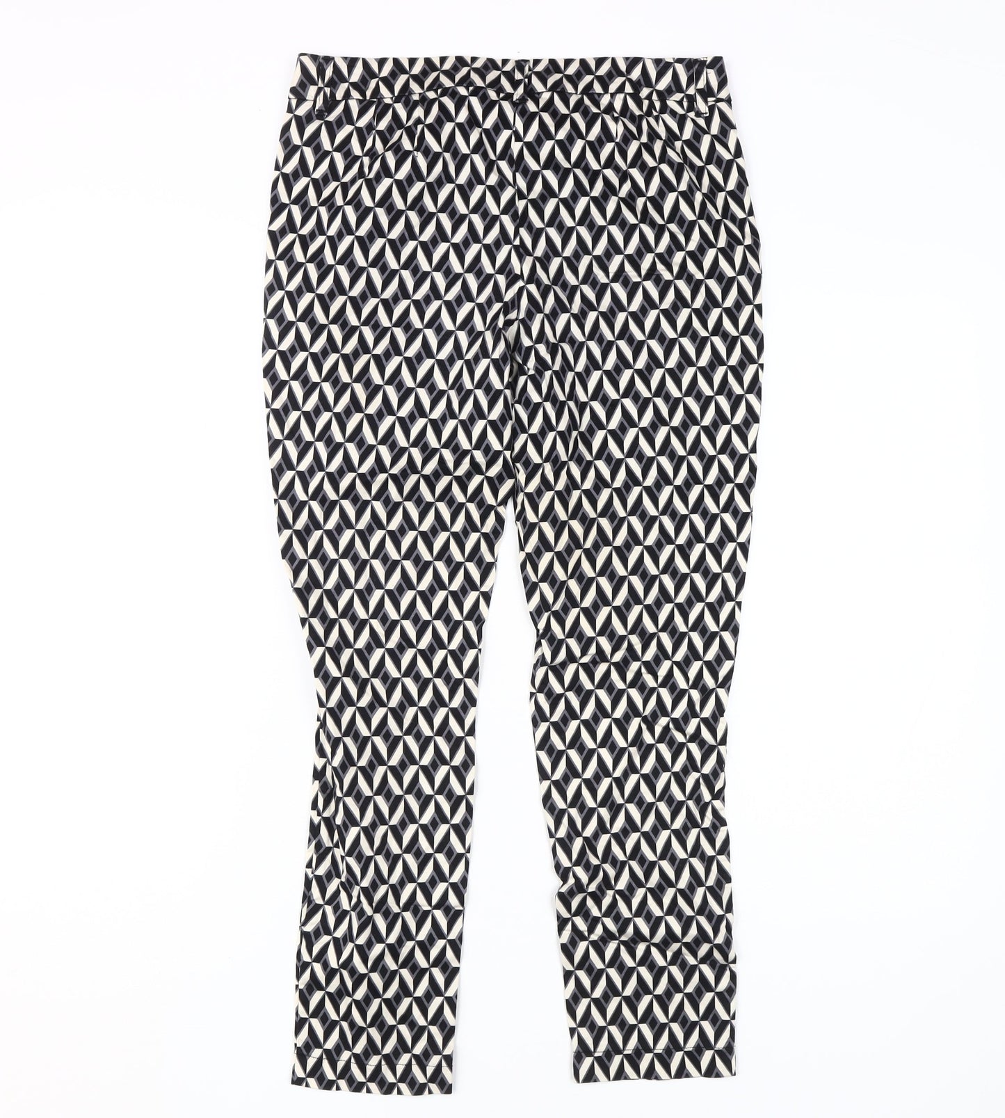 Womens UK Size 8 NEXT Regular Fit Casual Multicoloured Trousers