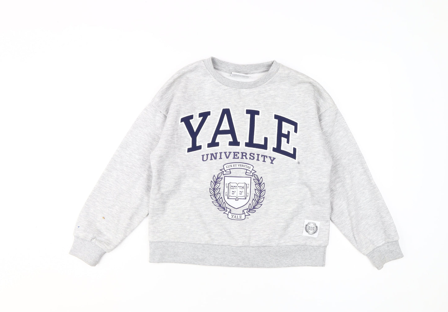 Yale University Grey Crew Neck Kids Sweatshirt 11-12Y