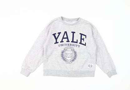 Yale University Grey Crew Neck Kids Sweatshirt 11-12Y
