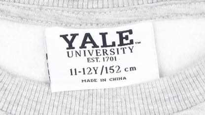 Yale University Grey Crew Neck Kids Sweatshirt 11-12Y