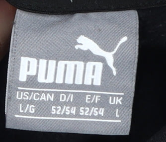 Mens UK Size L PUMA Black Pullover Hoodie