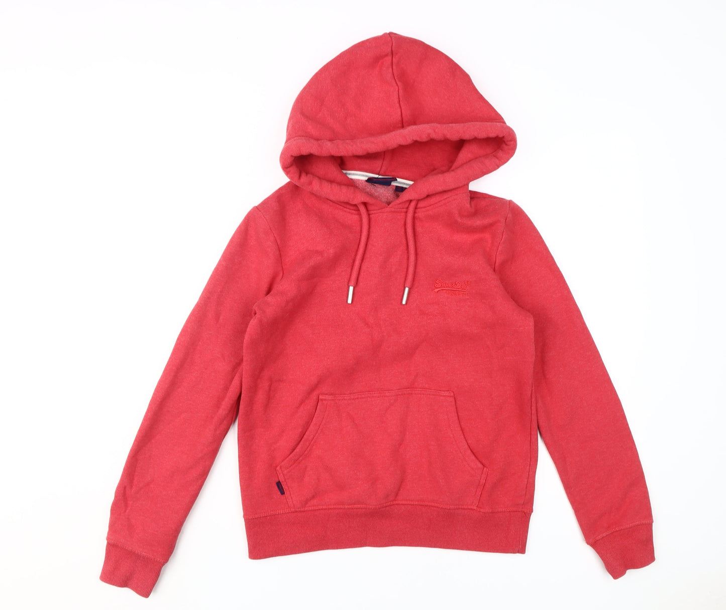 Womens UK Size 8 Superdry Red Pullover Hoodie