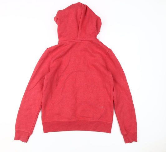 Superdry Women's Red Pullover Hoodie Size 8