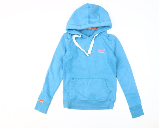 Superdry Women's Blue Pullover Hoodie 2XS