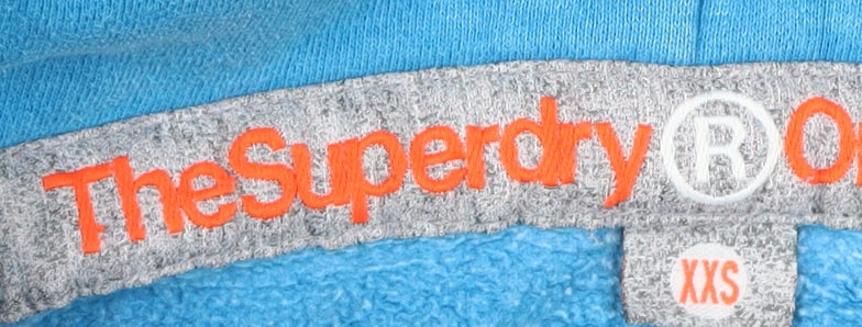 Superdry Women's Blue Pullover Hoodie 2XS