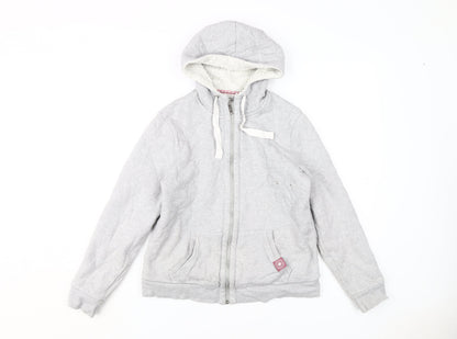Maine New England Girls Grey Full Zip Hoodie M