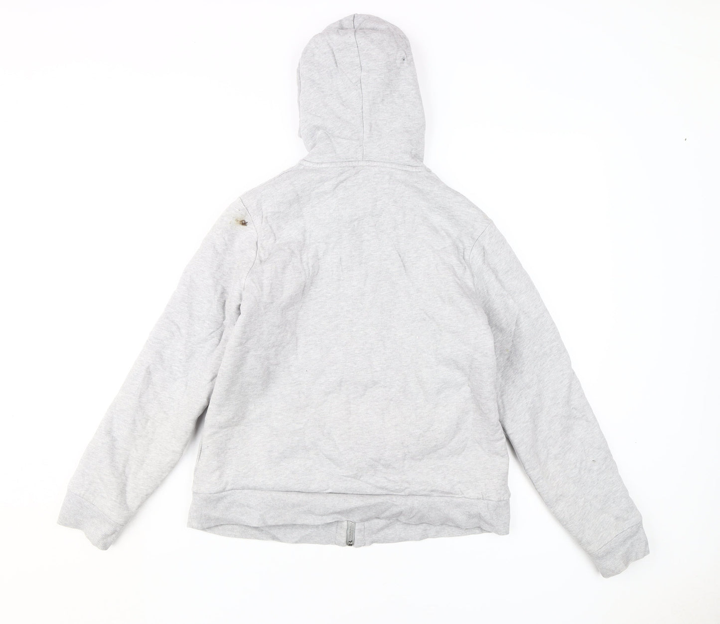 Maine New England Girls Grey Full Zip Hoodie M