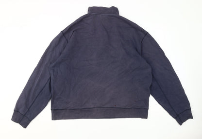 Mens UK Size XL Gap Blue 1/4 Zip Sweatshirt