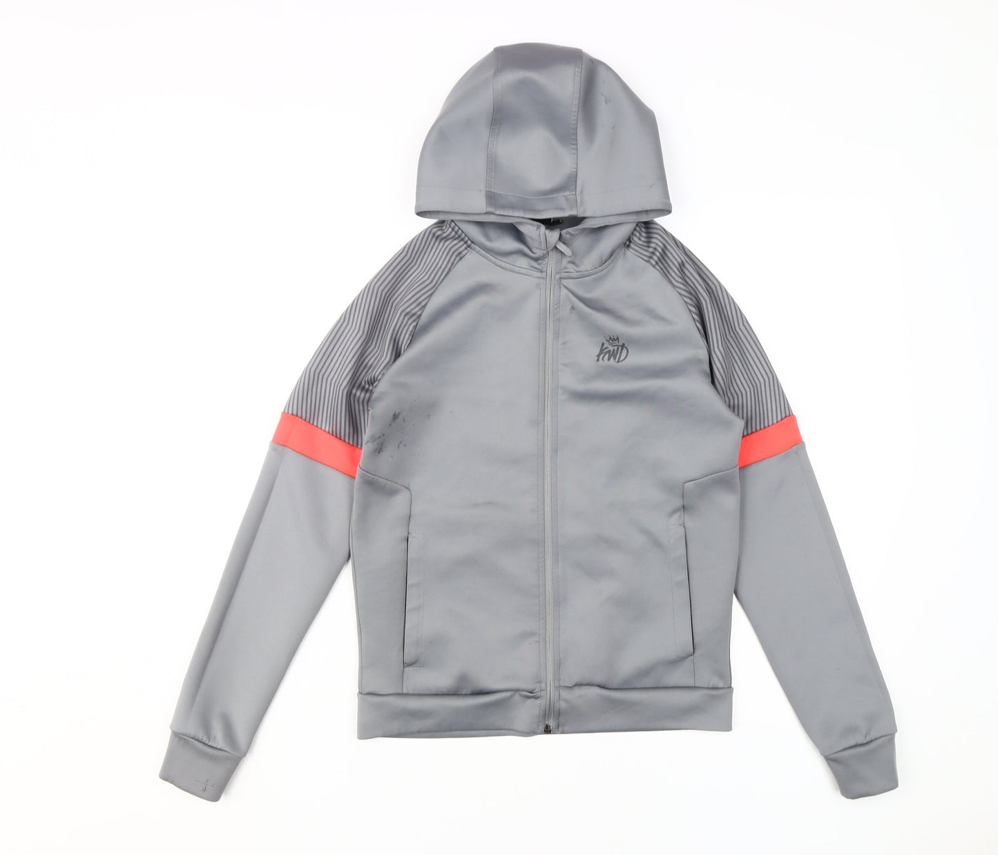 Kings Will Dream Boys Grey Full Zip Hoodie - 12-13 Years