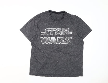 Star Wars Grey XL Men's T-Shirt, Graphic Print
