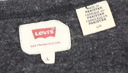 Levi's Men's Grey Crew Neck T-Shirt Size L