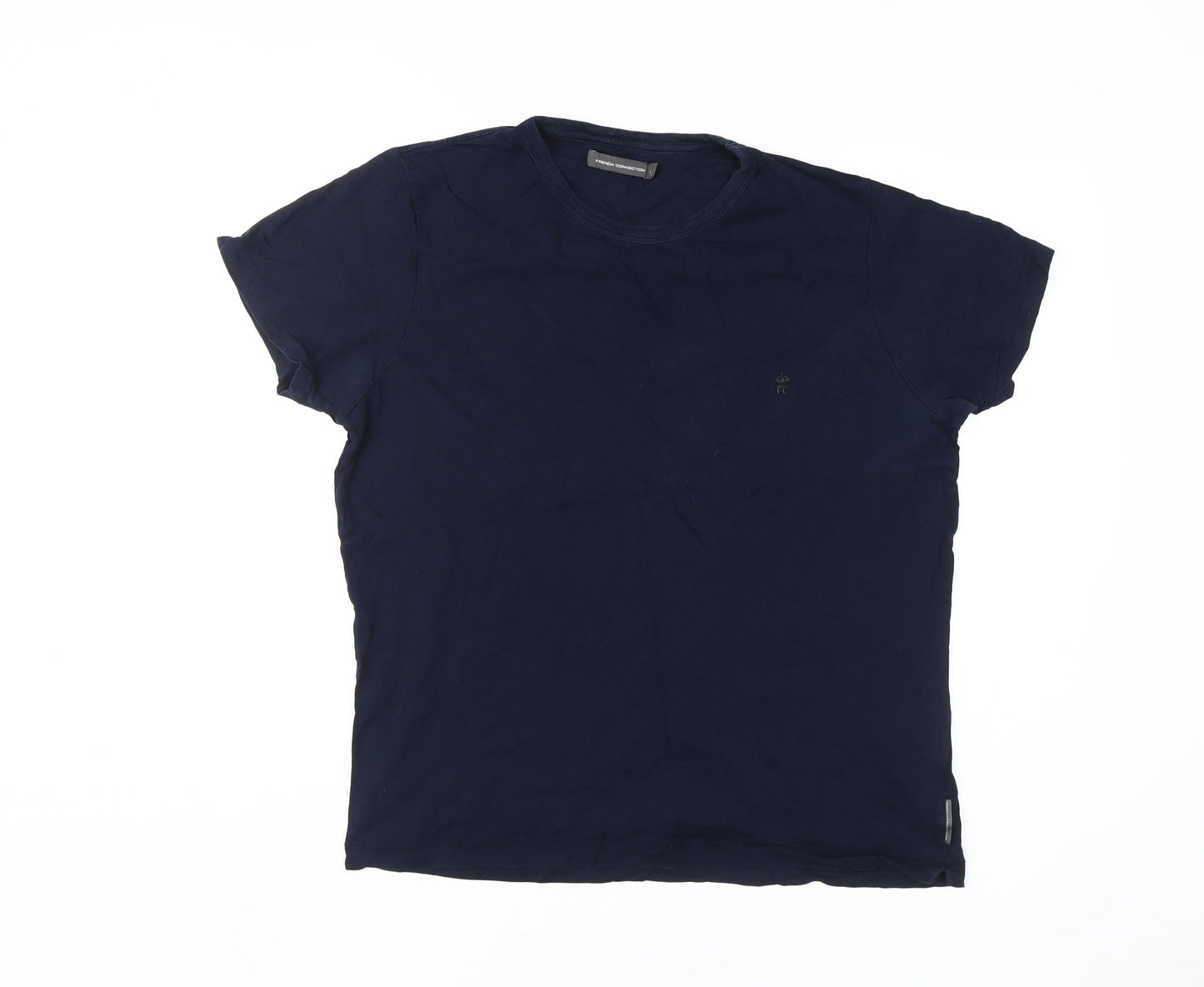 Mens UK Size L French Connection Blue  T-Shirt