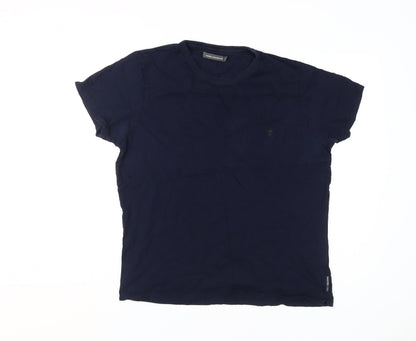 Mens UK Size L French Connection Blue  T-Shirt