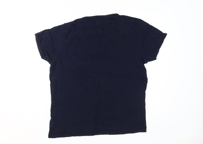 Mens UK Size L French Connection Blue  T-Shirt