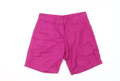 Mountain Warehouse Women's Pink Chino Shorts Size 10 Casual