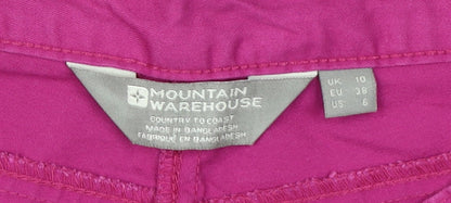 Mountain Warehouse Women's Pink Chino Shorts Size 10 Casual