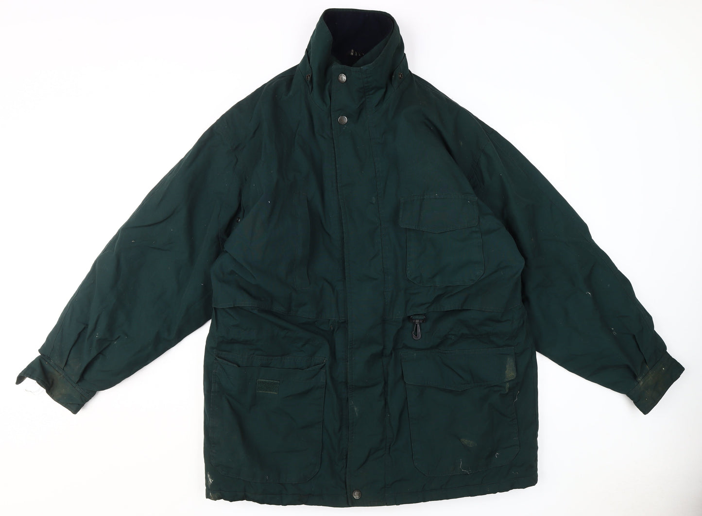 Mens UK Size L St. John's Bay Green Parka Coat