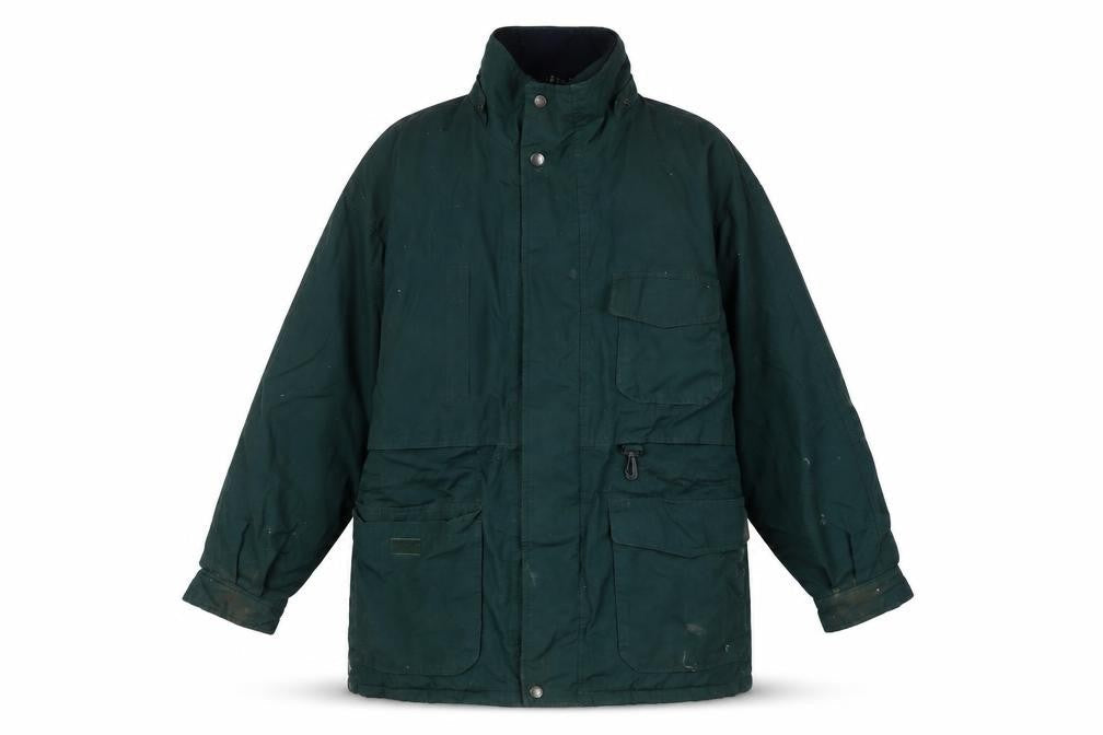 Mens UK Size L St. John's Bay Green Parka Coat