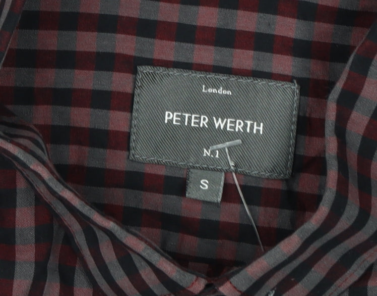 Peter Werth Men's Multicoloured Check Shirt, Size S