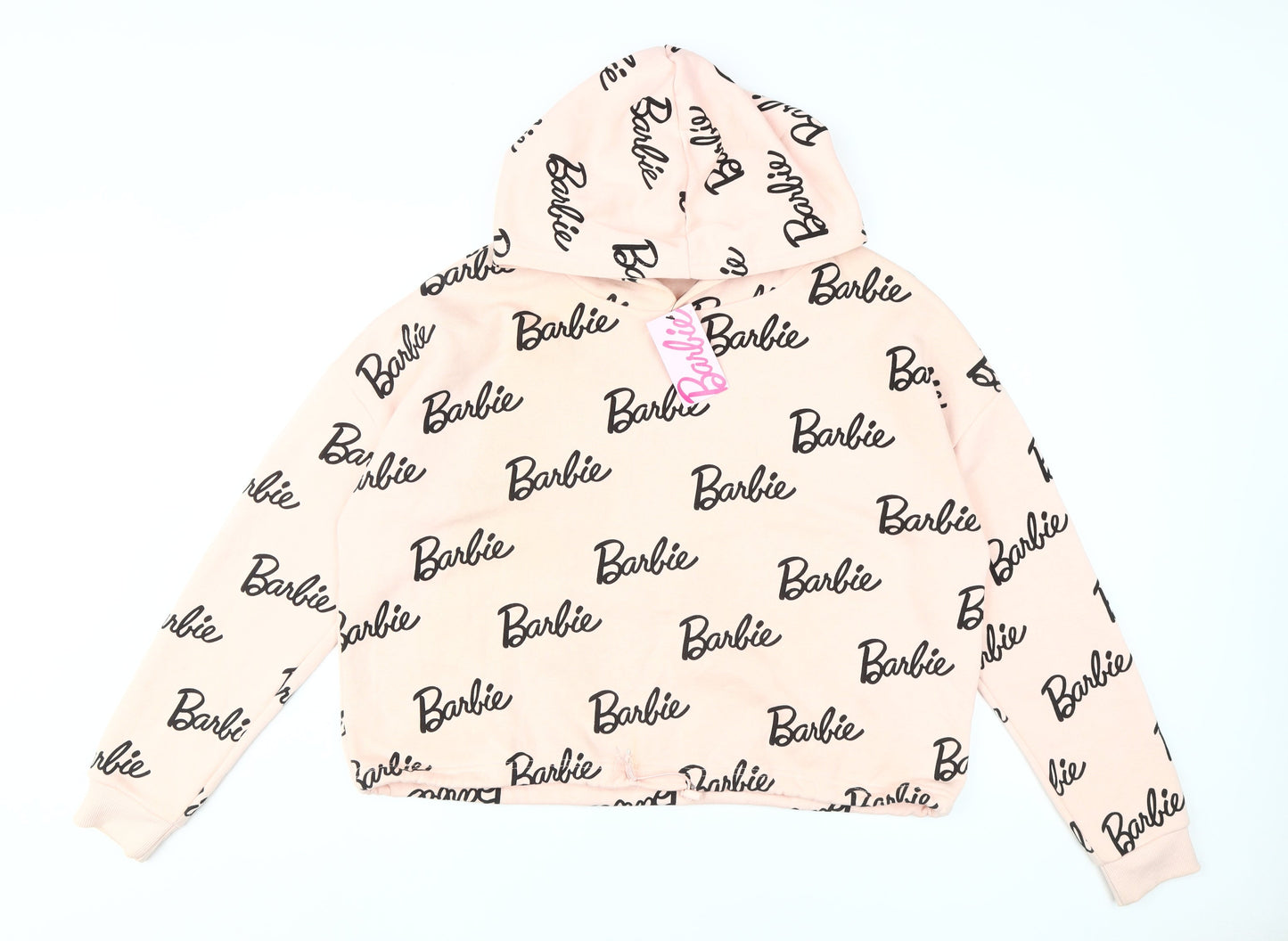 Barbie Women's Grey Pullover Sweatshirt, Size 14 Logo Accent