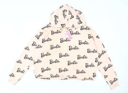 Barbie Women's Grey Pullover Sweatshirt, Size 14 Logo Accent