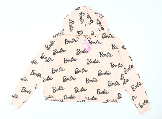 Barbie Women's Grey Pullover Sweatshirt, Size 14 Logo Accent