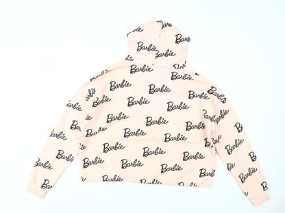 Barbie Women's Grey Pullover Sweatshirt, Size 14 Logo Accent