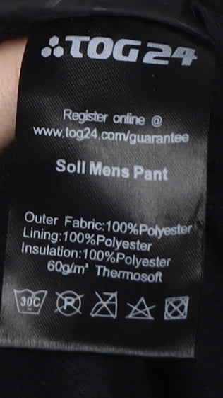 TOG24 Men's Black Snow Pants S - Waterproof Insulated