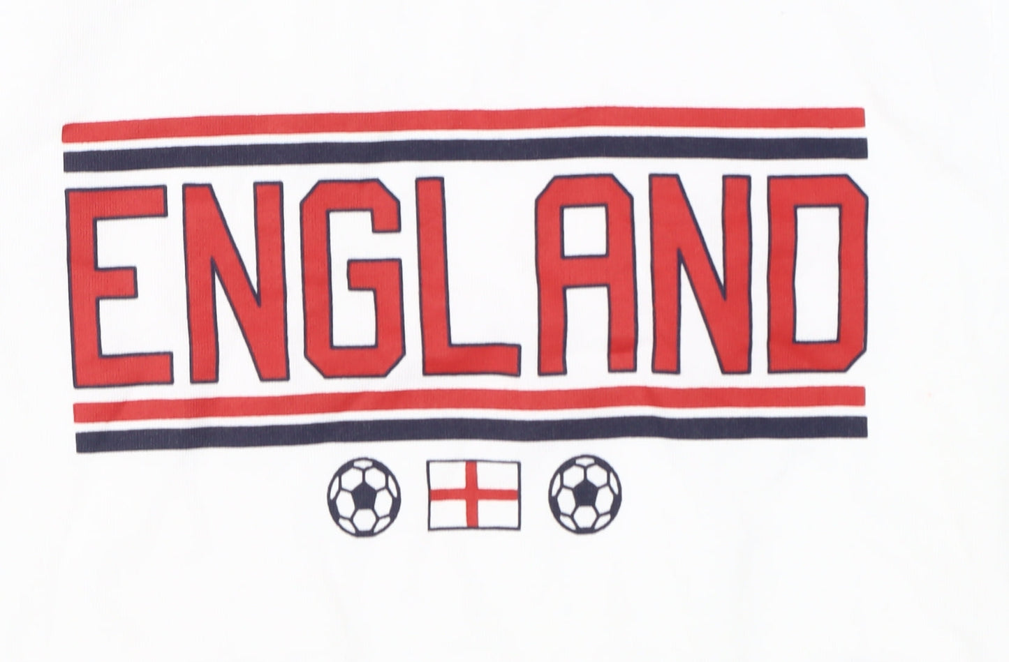 F&F Boys White England Football T-Shirt 8-9 Years