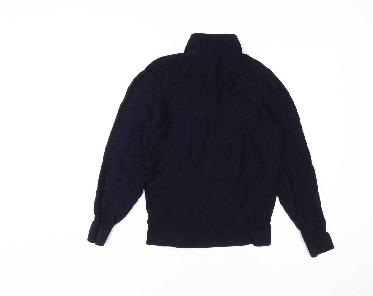 Massimo Dutti Men's Blue Cable-Knit Pullover S