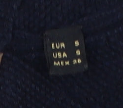 Massimo Dutti Men's Blue Cable-Knit Pullover S