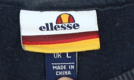 Ellesse Unisex Black Logo Sweatshirt L - Casual Wear
