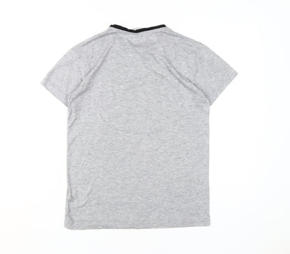 Womens UK Size 6 Disney Grey Basic T-Shirt