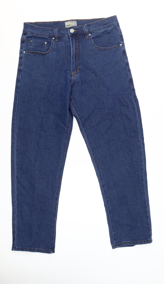 Kam Men's Blue Straight Jeans Size 34