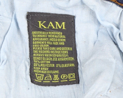 Kam Men's Blue Straight Jeans Size 34