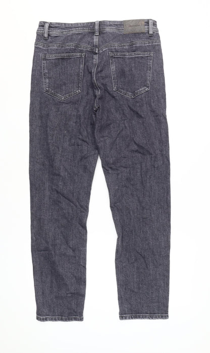 Urban Revivo Women's Grey Straight Leg Jeans XS
