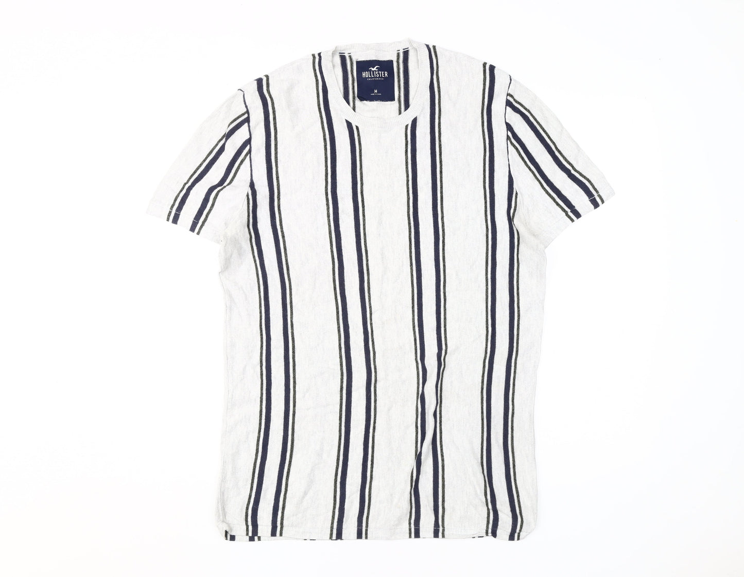 Mens UK Size M Hollister White  T-Shirt