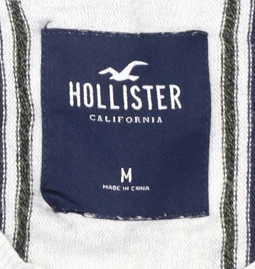 Mens UK Size M Hollister White  T-Shirt