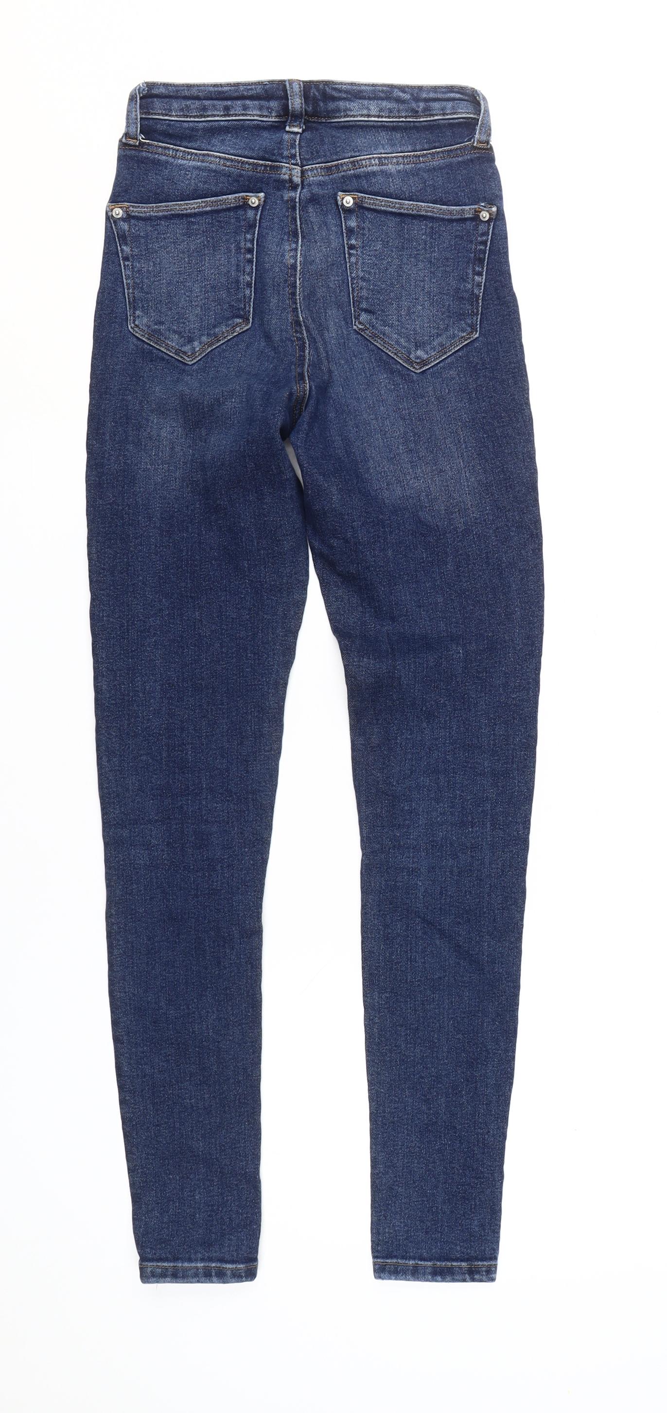 Miss Selfridge Women's Blue Skinny Jeans Size 6