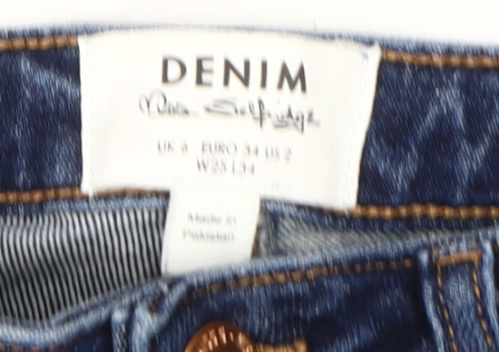 Miss Selfridge Women's Blue Skinny Jeans Size 6
