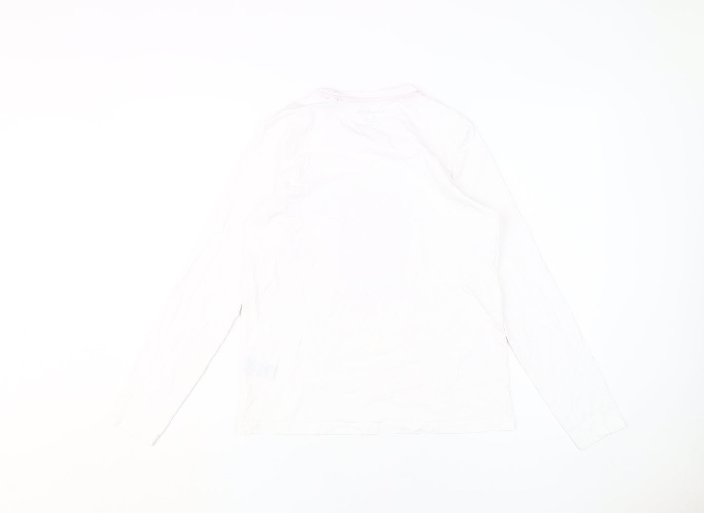 Womens UK Size 10 Threadbare White Basic T-Shirt
