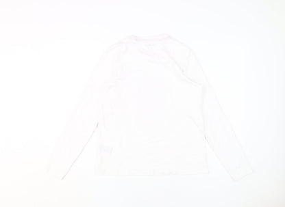 Womens UK Size 10 Threadbare White Basic T-Shirt