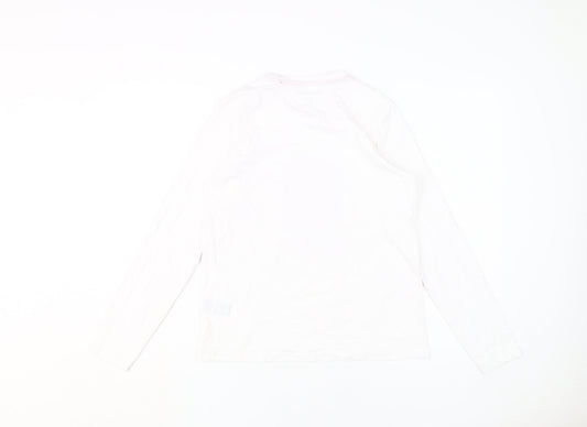 Womens UK Size 10 Threadbare White Basic T-Shirt