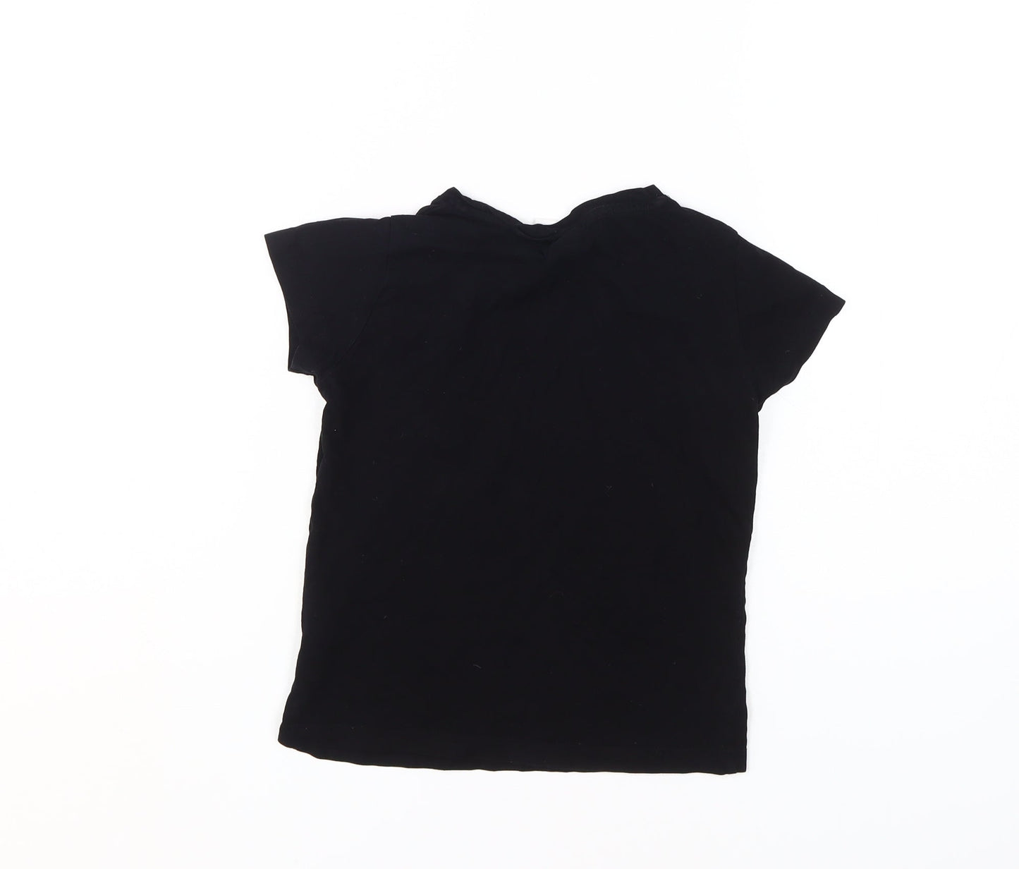 Friends Girls Black T-Shirt 9-10 Years, Graphic Logo Top