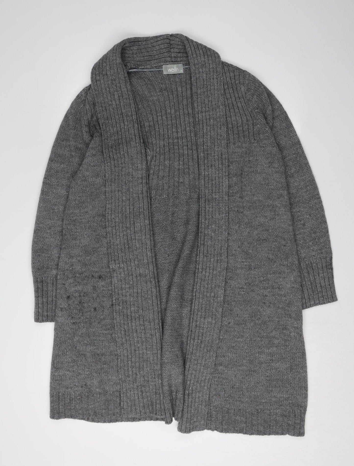 Womens UK Size 12 Wallis Grey Cardigan Jumper