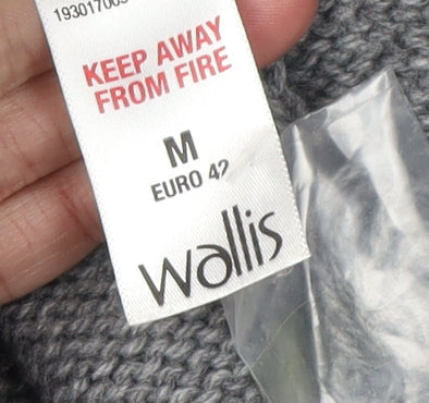 Womens UK Size 12 Wallis Grey Cardigan Jumper