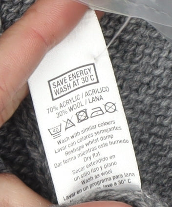 Womens UK Size 12 Wallis Grey Cardigan Jumper
