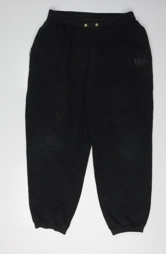 Everlast Men's Black XL Sweatpants with Logo Detail