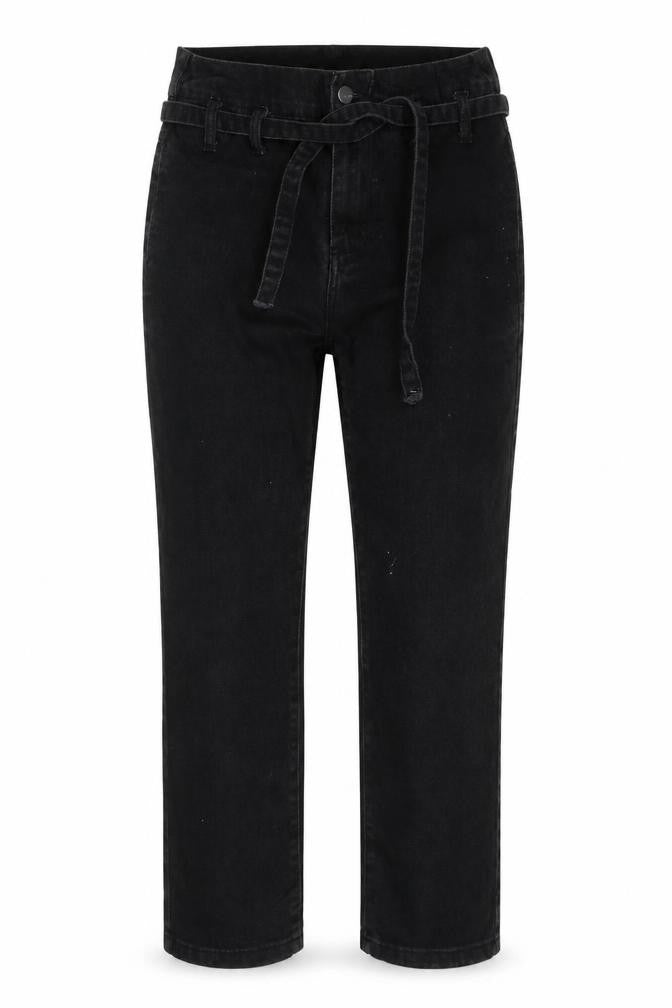 Womens UK Size 8 Redial Regular Fit Straight Black Jeans